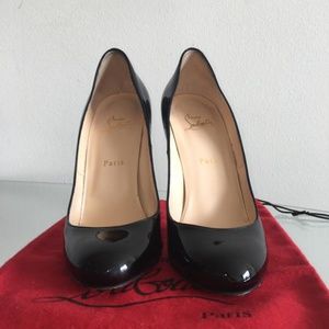 Christian Louboutin Black Lady Lynch 120mm Patent